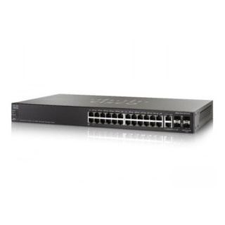 Cisco SG500X-24-K9 - 24-Port 10/100/1000 Stackable Managed L3 Switch + 2-port 10 Gigabit Uplinks Combo (XG SFPs + 5G SFP