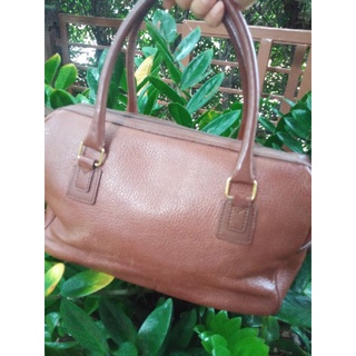 Auth Burberry Boston Shouldet Bag brownแท้100%มือสองสภาพดีใม่มีตำหนิหนักหนังนิ่ม