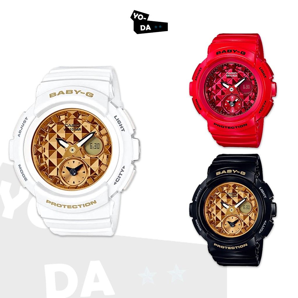 นาฬิกาข้อมือ Casio Baby-G รุ่น BGA-195M-1,BGA-195M-4,BGA-195M-7 'สินค้ารับประกัน CMG 1 ปี'