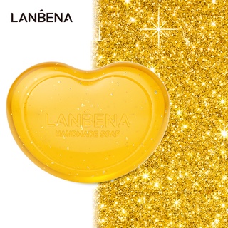 Lanbena สบู่ทอง 24K ทําความสะอาดผิวหน้าต่อต้านริ้วรอยลดริ้วรอย