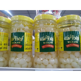 กระเทียมโทนดอง น้ำหนัก 870g ตราแม่จินต์