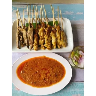ผงหมักหมูสะเต๊ะสำเร็จรูป ใช้หมักหมูสะเต๊ะ ไก่ ตับสะเต๊ะนุ่มหอมกลมกล่อมสูตรมืออาชีพโดยโรงเรียนสอนทำอาหารบ้านอาจารย์ลักษณ์