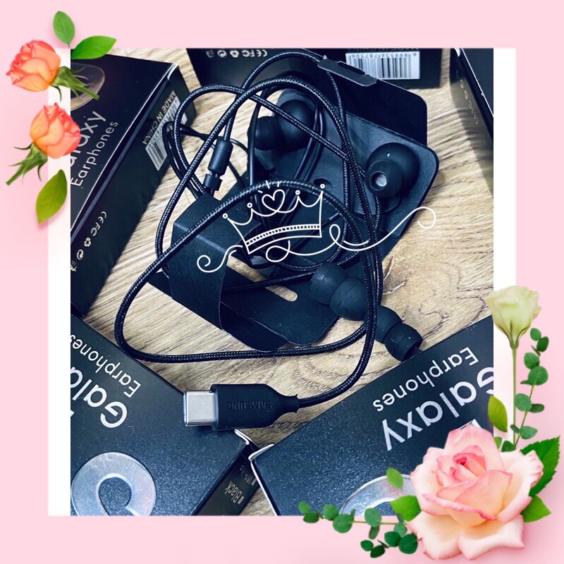 New หูฟัง Samsung Note 10 , 10plus AKG Headset เเจ็ค Type C เสียงดี สายผ้า รับประกัน รับประกัน 1 ปี
