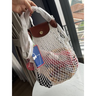 @2,120.-(Size Large)🔥🔥BIG BONUS + EXTRA 7 % +📍(ส่งฟรี EMS)+📍(แถม Luggage Tag)🔥🔥💯LONGCHAMP LE PLIAGE FILET TOP HANDLE