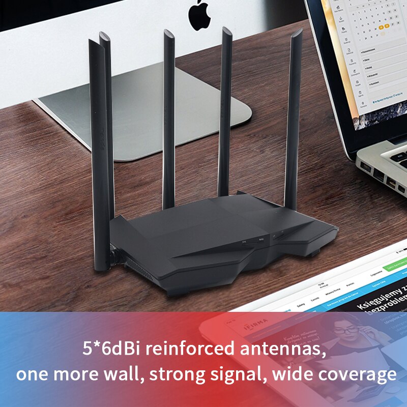 GLC11 Gigabit AC1200 Wireless Router Dual-Band Wifi Repeate with 5*6dBi ...