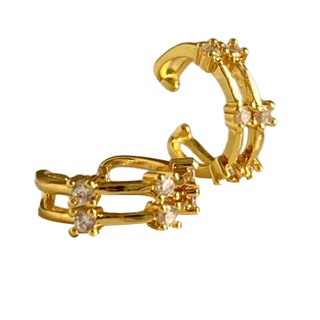 RINDA.STUDIO - Double gem cuff (earcuff)