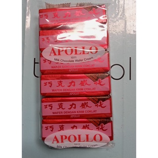 แพคละ12แท่ง Apollo เวเฟอร์เคลือบช็อคโกแลต