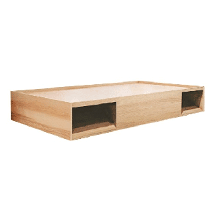 Koncept furniture เตียงนอน ขนาด 3.5 ฟุต รุ่น KC-PLAY HYPER Light Wood color (200x110x25 ซม.)