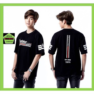 Sudd เสื้อคอกลมชาย ทรง oversize รุ่น Turismo สีดำ