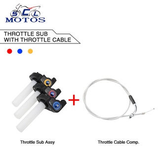 MOTOPARTS SHOP ZSDTRP 7/8 Quick Action CNC Throttle Grip Twist with Cable Universal Motorcycle Accessories