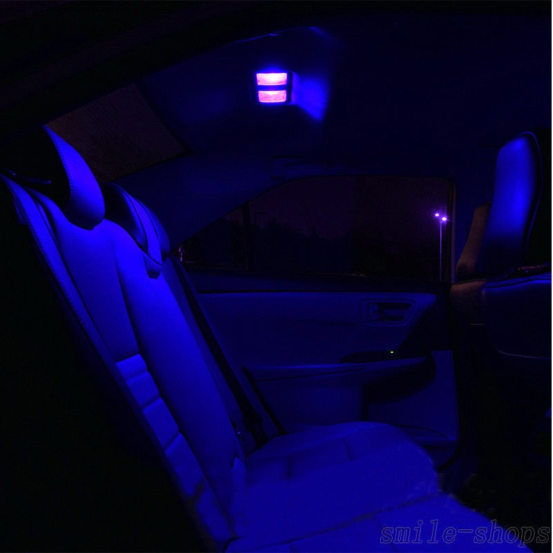 8pcs Ice Blue Led Interior Car Light Package Kit Fit 2010