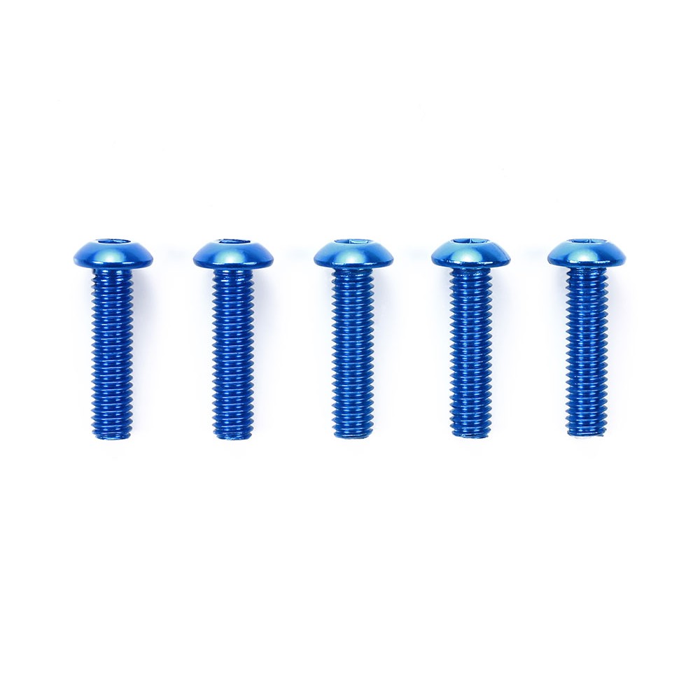 TAMIYA 53768 ROUND HEAD SOCKET ALUMINUM SCREWS 3X12mm /BLUE