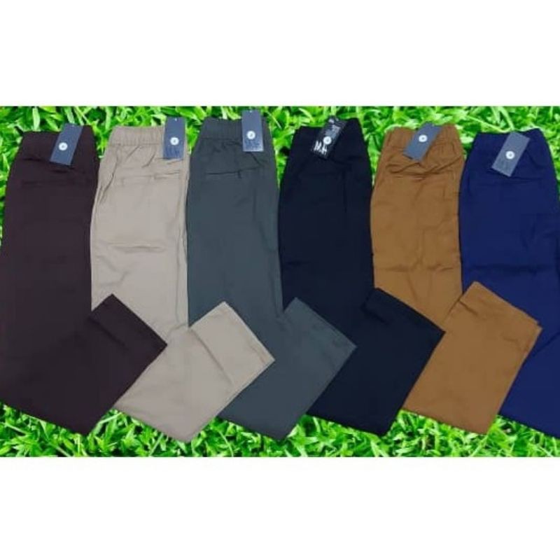 HM กางเกงสแล็กสําหรับผู้หญิงและผู้ชายเต็มตรงได้