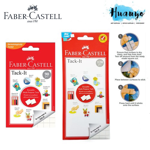 Faber-Castell Tack-it Glue Tag (90pcs / 120pcs)