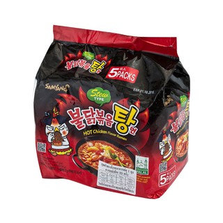 ซัมยัง ราเม็งกึ่งสำเร็จรูป รสไก่เผ็ด 145 กรัม x 5 ห่อ Samyang Instant Ramen, Spicy Chicken Flavor 145g x 5 Packs