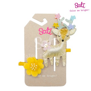 SATI - กิ๊บหนีบผม -  ML. REINDEER FLORAL LC088