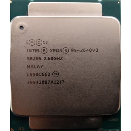 Intel Xeon  E5-2640V3 8core/16thread 2.6ghz to 3.4ghz Socket LGA 2011-3 90W