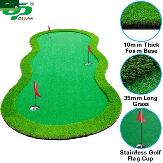 กอล์ฟสีเขียววาง  golfหญ้าจำลองวางปฏิบัติ ผ้าห่มพัตเตอร์ในร่มส่วนบุคคล M0F3