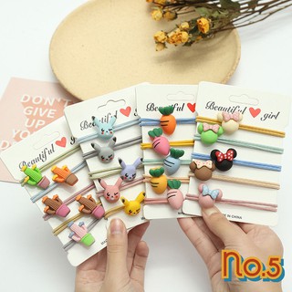 No.5 [1 PCS] ยางรัดผมแฟชั่นเกาหลี ลายน่ารักๆ หนังยางคุณภาพ ราคาต่อเส้น