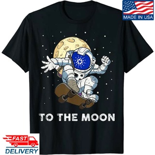 [COD]เสื้อยืด ผ้าฝ้าย พิมพ์ลาย Token Blockchain Cardano To The Moon น่ารัก เป็นที่นิยม ขายส่งS-5XL