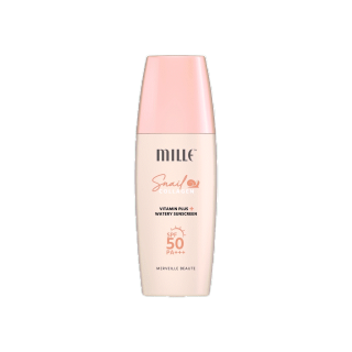 [ลด 50 ใช้โค้ด YCMRCEY] Mille กันแดดสูตรน้ำผสมคอลลาเจน Snail Collagen Watery Sunscreen SPF50 PA +++ 30 ml.