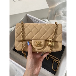 New chanel mini8" adjustable beige 22C สีสวยมากๆๆๆๆ