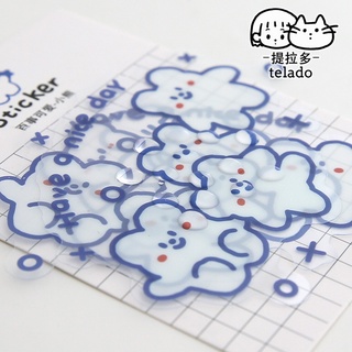 Telado  สติ๊กเกอร์ลาย Tirado Bear Bunny Smiley Face สําหรับติดตกแต่งโทรศัพท์มือถือ