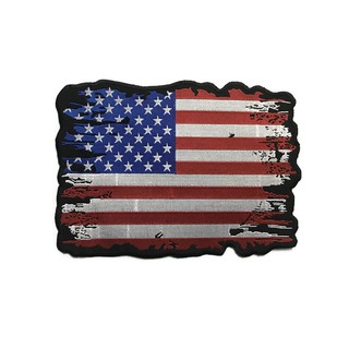 อาร์ม ตัวรีดติดเสื้อ ลาย Antiqued American Flag