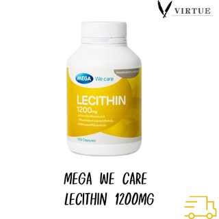 Mega Lecithin 1200มก 100เม็ด เมก้า วีแคร์ สกัดจากถั่วเหลือง เลซิติน