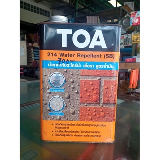 TOA 214 Water Repellent (SB) ทีโอเอ 214 วอเตอร์ รีเพลแลนท์ กันตะไคร่ (สูตรน้ำมัน) ขนาดแกลลอน 3.785ลิตร