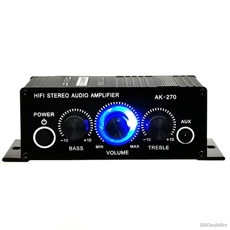 AK270 12V Mini HIFI Power Amplifier Audio Karaoke Home Car Theater