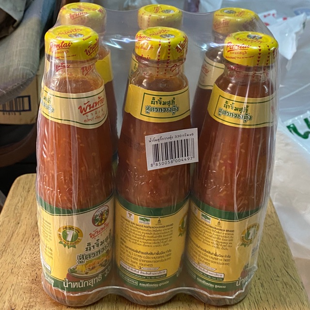 !!ขายยกแพ๊ค!! น้ำจิ้มสุกี้ สูตรกวางตุ้ง ตราพันท้ายนรสิงห์ (6 ขวด x 330 g.)