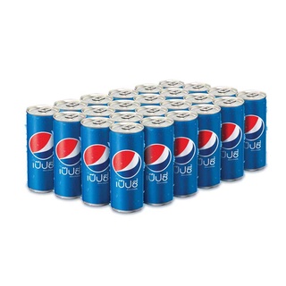 โปรโมชัน! เป๊ปซี่ น้ำอัดลม 325 มล. แพ็ค 24 กระป๋อง Pepsi Cola 325 ml x 24 Cans