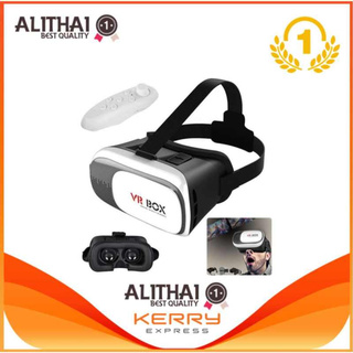 Alithai VR Box 2.0 VR Glasses Headset แว่น 3D สำหรับสมาร์ทโฟนทุกรุ่น (White) แถมฟรี Remote Joystick