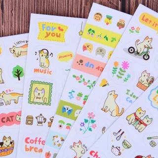 รวมสติ๊กเกอร์การ์ตูน ✔️พร้อมส่ง🎲 สุ่มลาย🧡ตกแต่งDIY สติกเกอร์การ์ตูนน่ารัก ไดคัท สติกเกอร์น่ารัก