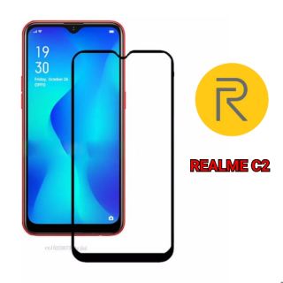 Realme C2 ฟิล์มกระจก เต็มจอ กาวเต็ม GRIZZLY FULL FRAME PREMIUM