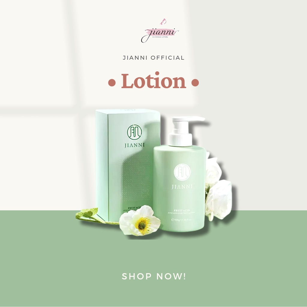พร้อมส่ง โลชั่น JIANNI เพื่อผิวกระจ่างใส สินค้าของแท้ นำเข้าเอง (1 ขวด ปริมาณต่อขวด 500 มล.)