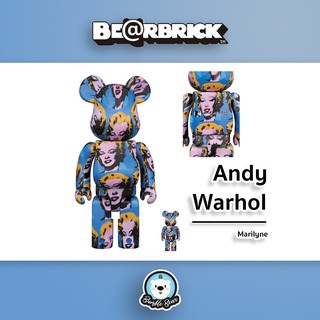 [‼️ของแท้,พร้อมส่ง‼️] 400%+100% Bearbrick Andy Warhol [Marilyn Monroe]