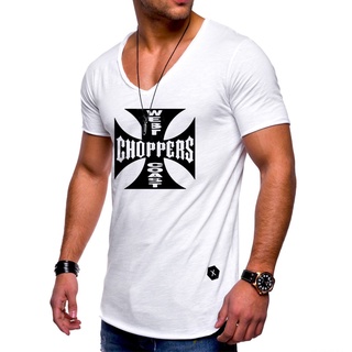 [S-5XL] 【Preferred Boutique】gildan tgb เสื้อยืดแขนสั้น คอวี ผ้าฝ้าย 100% พิมพ์ลาย Rock Music West Coast Choppers สไตล์ฮา