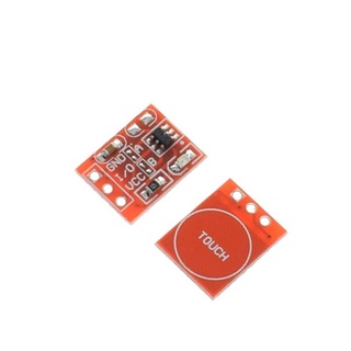 โมดูลสวิตช์สัมผัส TTP223 Touch button Module Capacitor type Single Channel Self Locking Touch switch sensor For Arduino