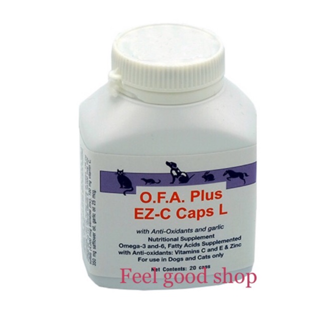 O.F.A. plus EZ-c caps L (20 เม็ด) อาหารเสริมไขมัน (Exp. 09/2571) (แดงขาว)