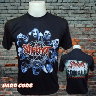 tshirtเสื้อยืดคอกลมฤดูร้อนเสื้อวง SLIPKNOT วงร็อค ไม่มีตะเข็บข้าง คอฟิต ป้ายUSA เสื้อร็อค เสื้อวินเทจ เสื้อทัวร์ วงดนตรี