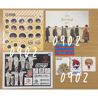 [พร้อมส่ง] GOT7 - Gotoon sticker / Nestival Sticker / แม็กเน็ทมาร์ค / Sticker Mark / โปสการ์ดนิทรรศการ Arrival / ตั๋ว JB