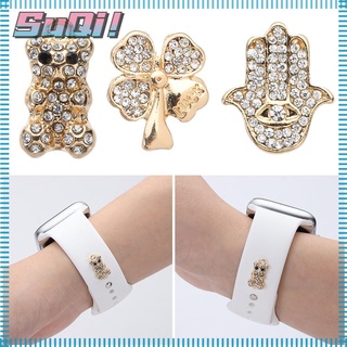 Universal Smart Watch Metal Charms Decorative Ring Watch Strap Band Accessories