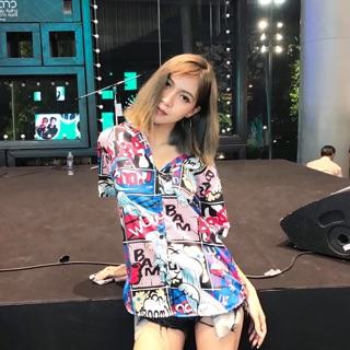 เสื้อเชี้ต เสื้อคู่ S,M,L ลาย Mo048
