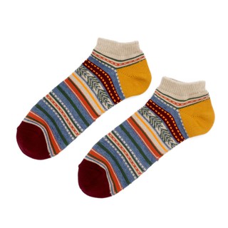 ถุงเท้า COMFY SOCKS Tribal Stripe Low Socks ลวดลายถุงเท้าสวยงาม เหมาะสำหรับใส่กับรองเท้าบูต และรองเท้าผ้าใบ