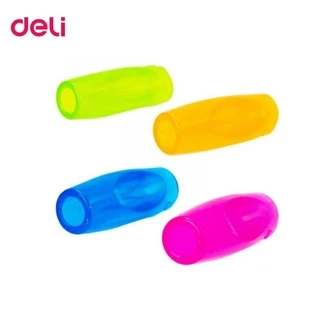 Deli ปลอกดินสอแฟนซี Pen Cap แพ็ค 4 ชิ้น No.0507