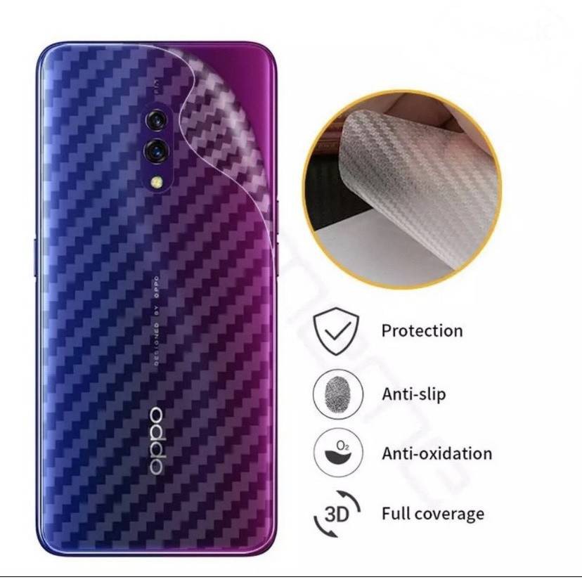 ฟิล์มกันรอยหลัง เเคฟล่Samsung A50 A40 A30 A20 A7 J6 J4 J8 A5 A8 A6 Plus 2018 J5 J7 #KL