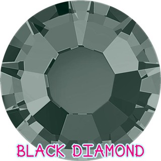 BLACK DIAMOND คริสตัล เพชรรีดร้อน คริสตัลตกแต่งเสื้อผ้า คริสตัลตกแต่งเล็บ คุณภาพดี เกรด TOP DMC ใช้แทน Swarovski ได้