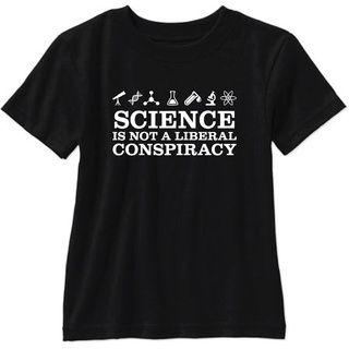 เสื้อยืดแขนสั้น พิมพ์ลาย Science Is Not A Liberal Conspriracy แฟชั่นฤดูร้อน สําหรับผู้ชายสามารถปรับแต่งได้